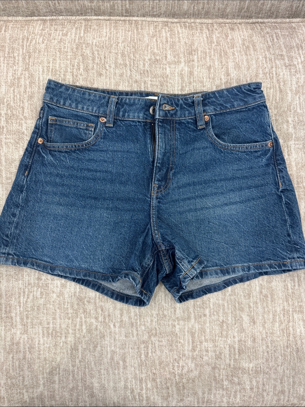 H&M Blue Denim Women's High-Rise Shorts